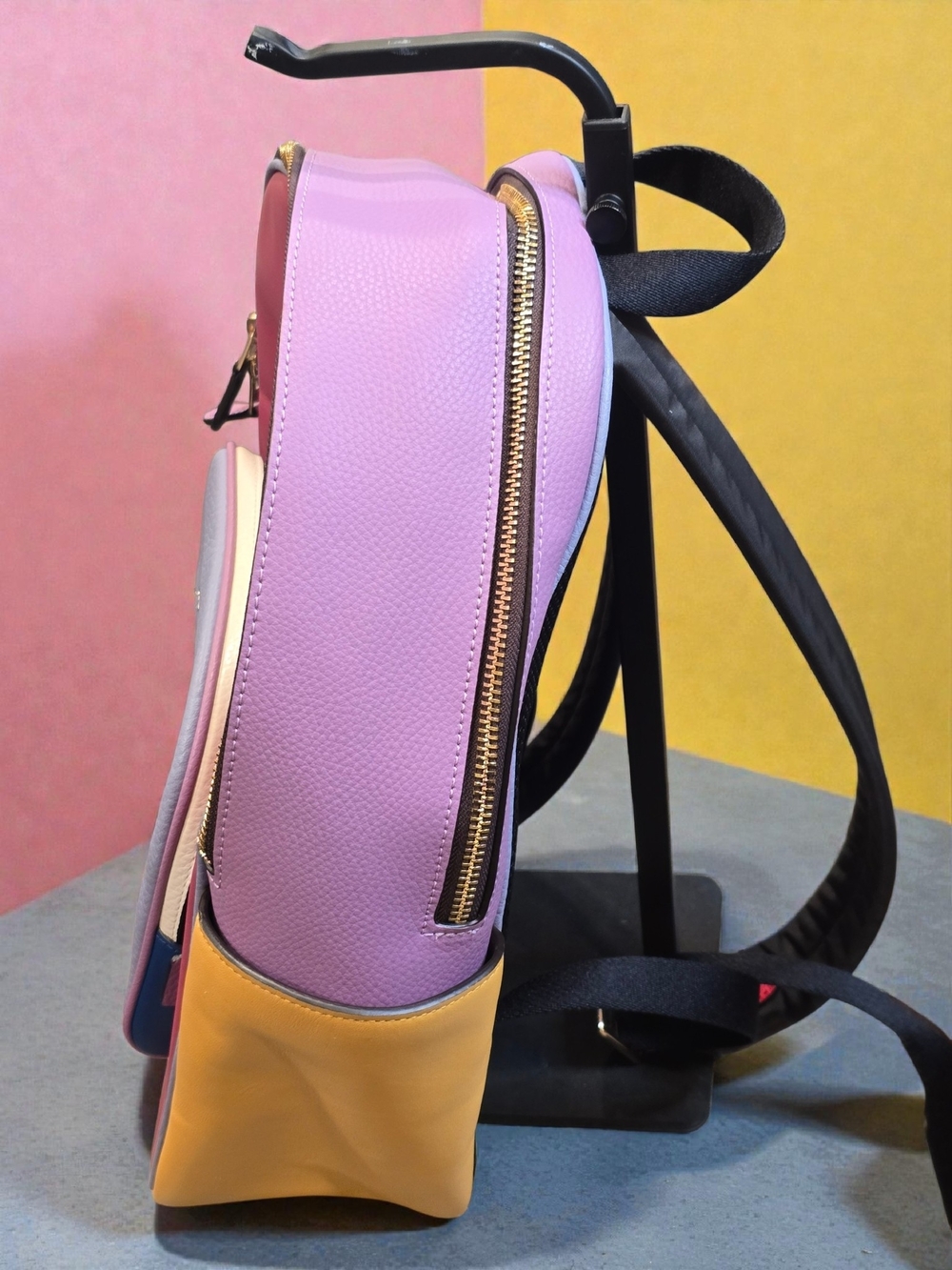 Coach Court Colorblock Leather Backpack NWOT - Picture 3 of 11